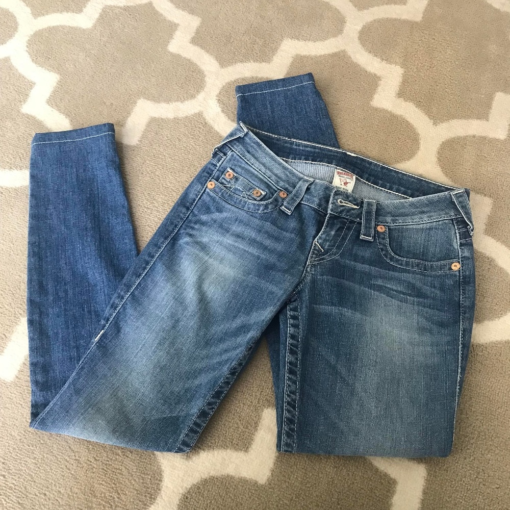 Authentic True Religion Rhinestone Jeans - Picture 2 of 6
